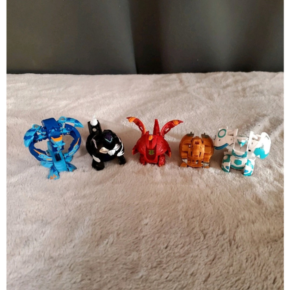 Bakugan Figures Battle Brawlers Lot Of 5 Dragonoid Darkus Hydranoid No Cards - Picture 1 of 6